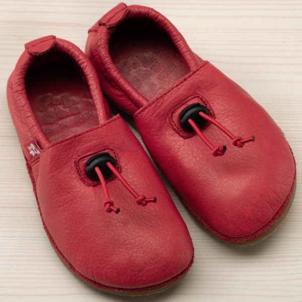 Pololo Outdoor Barfußschuh “Cordel” Rot mit Gummisohle Fabrik Onlineshop