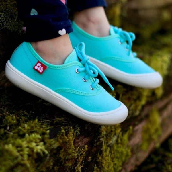 Pololo “Pepe” Baumwoll-Sneaker türkis Fabrikpreis
