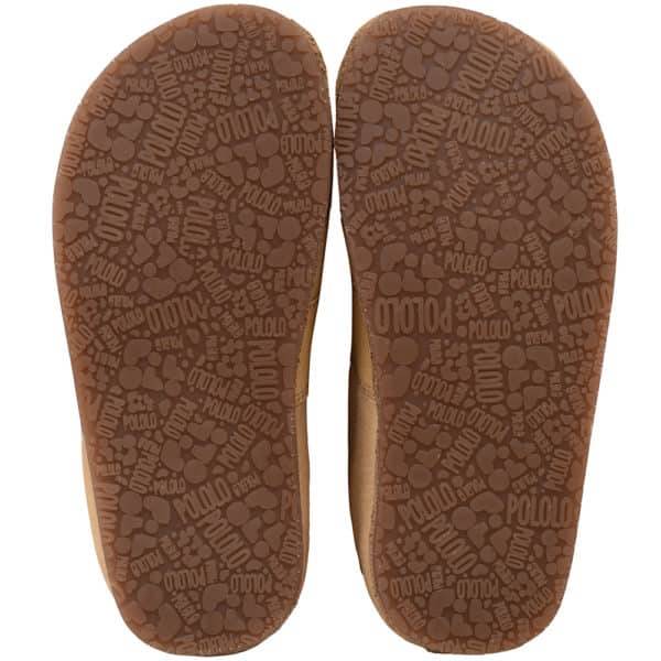 Pololo Outdoor Barfußschuh “Cordel” Hellbraun mit Gummisohle Sonderangebot