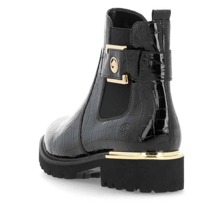 Remonte Artikelnummer D8684-03 remonte Damen Chelsea Boots lackschwarz Riesige Ersparnisse