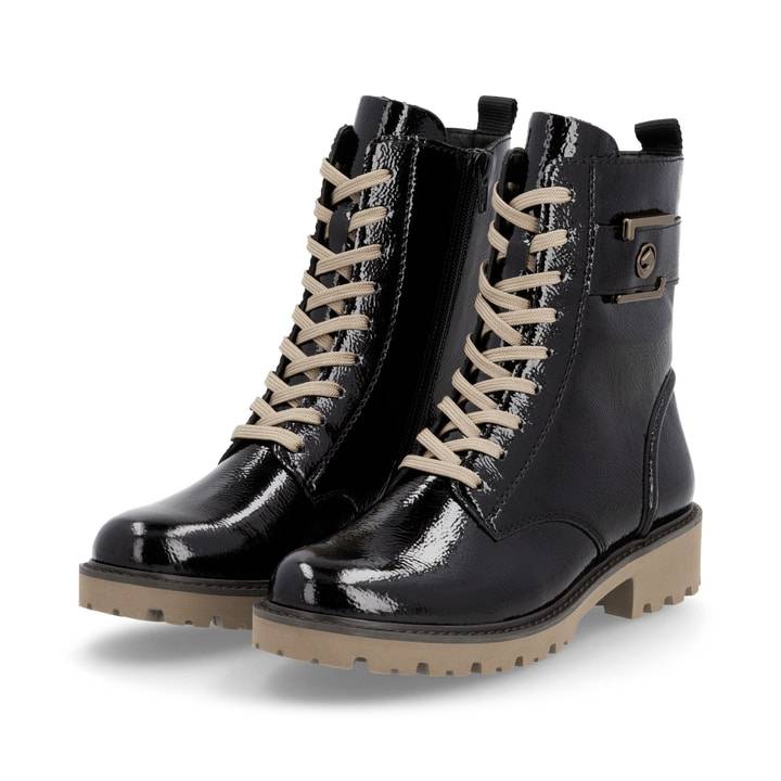 Remonte Artikelnummer D8663-00 remonte Damen Biker Boots glanzschwarz Tiefpreis