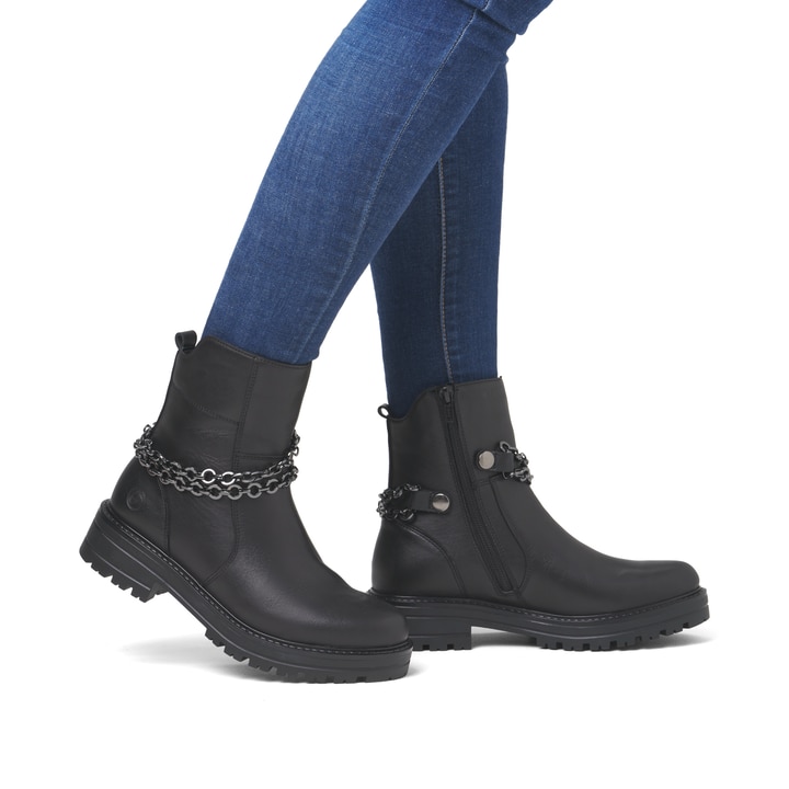 Remonte Artikelnummer D2285-00 remonte Damen Biker Boots nachtschwarz Letzte 3 Tage