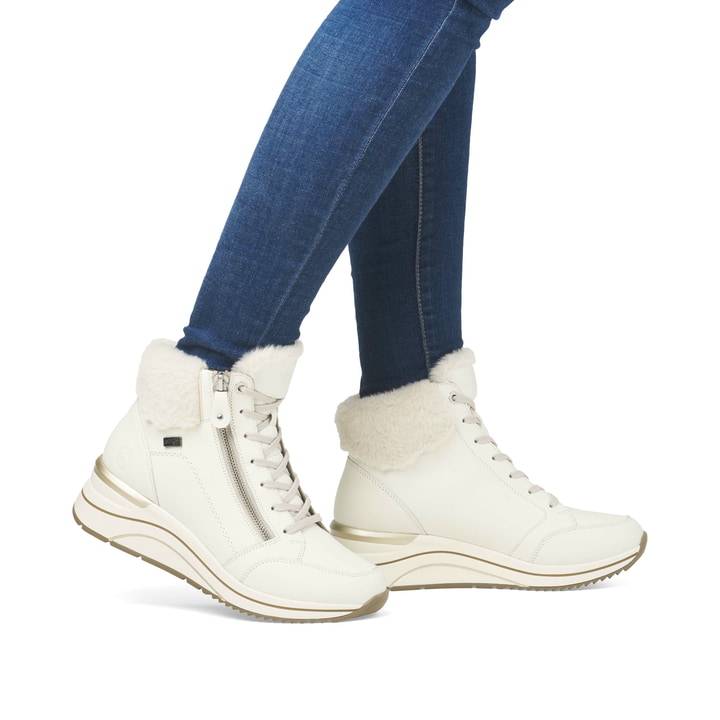 Remonte Artikelnummer D0T77-80 remonte Damen Schnürstiefel schneeweiß Lagerräumung