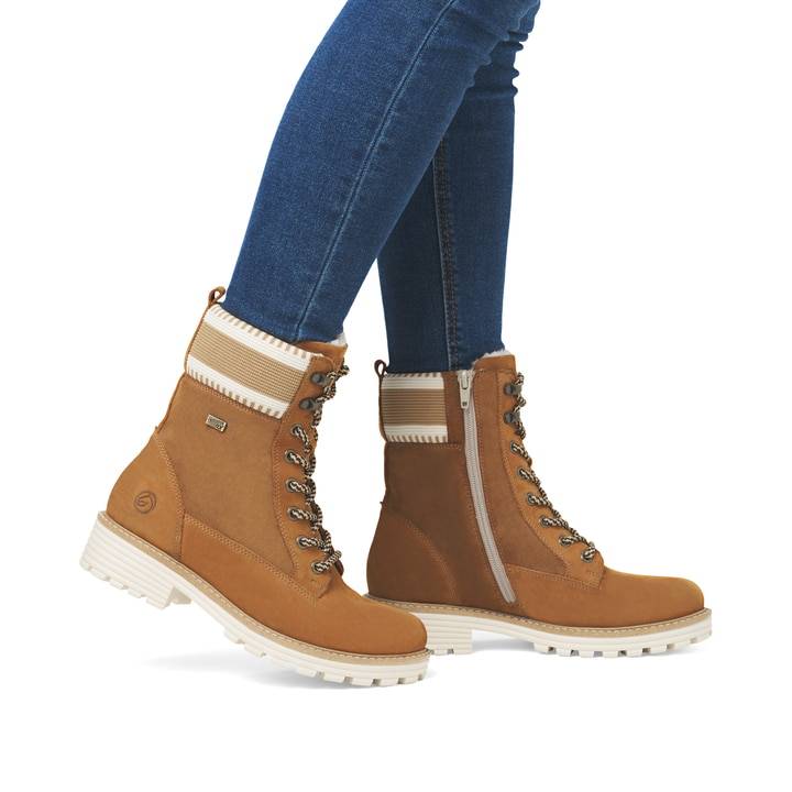 Remonte Artikelnummer D0W77-22 remonte Damen Schnürstiefel kupfer Vierteljährliche Förderung