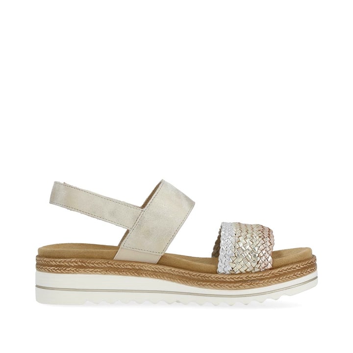 Remonte Artikelnummer D0Q56-90 remonte Damen Riemchensandalen beige-metallic Discount Store für neue Produkte