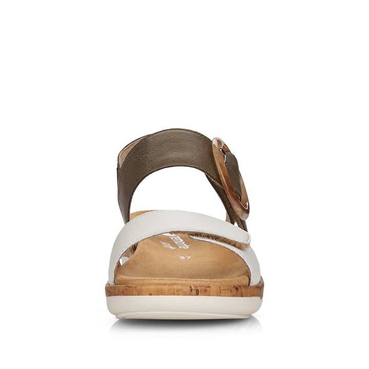 Remonte Artikelnummer R6853-54 remonte Damen Riemchensandalen olivgrün-altweiß Kostenloser Versand international