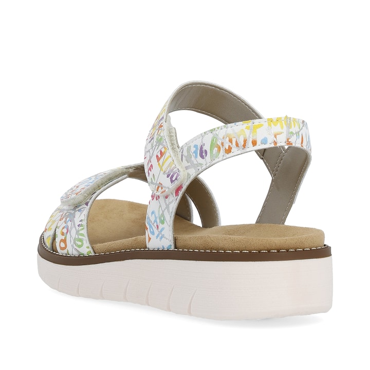 Remonte Artikelnummer D2049-81 remonte Damen Riemchensandalen multicolored-weiß Begrenzt auf 3 Tage
