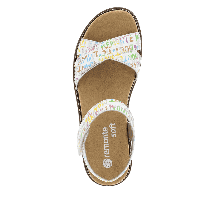Remonte Artikelnummer D2049-81 remonte Damen Riemchensandalen multicolored-weiß Begrenzt auf 3 Tage