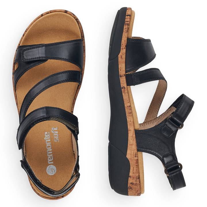 Remonte Artikelnummer R6850-01 remonte Damen Riemchensandalen tiefschwarz zollfrei