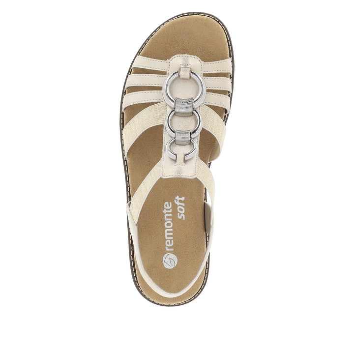 Remonte Artikelnummer D2073-60 remonte Damen Riemchensandalen cremebeige-silber 2025