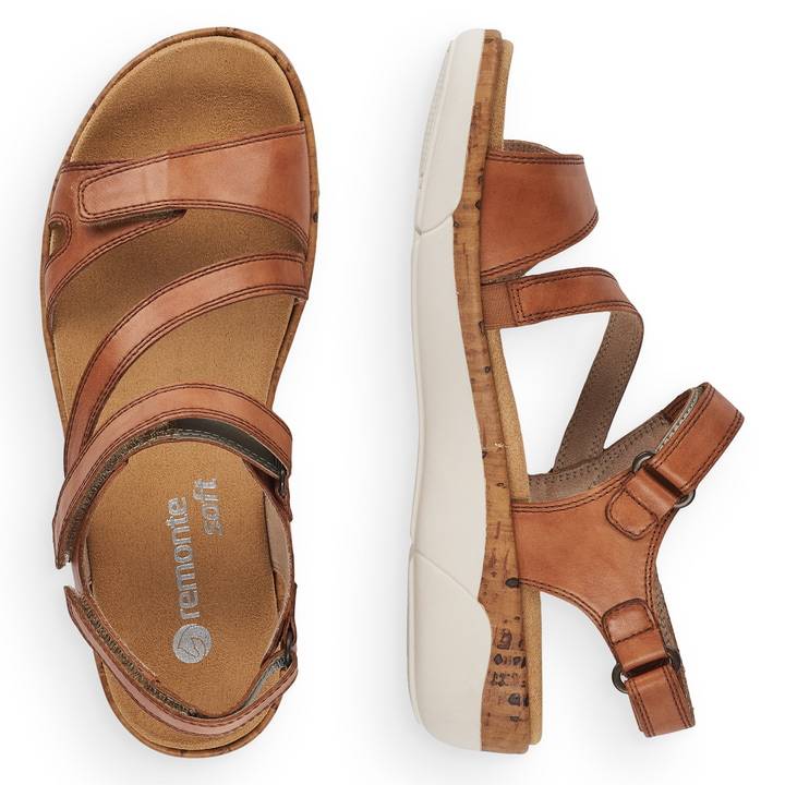 Remonte Artikelnummer R6850-22 remonte Damen Riemchensandalen karamellbraun Verkauf
