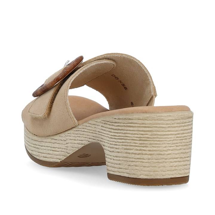 Remonte Artikelnummer D0N56-60 remonte Damen Pantoletten lehmbeige Großer Ausverkauf