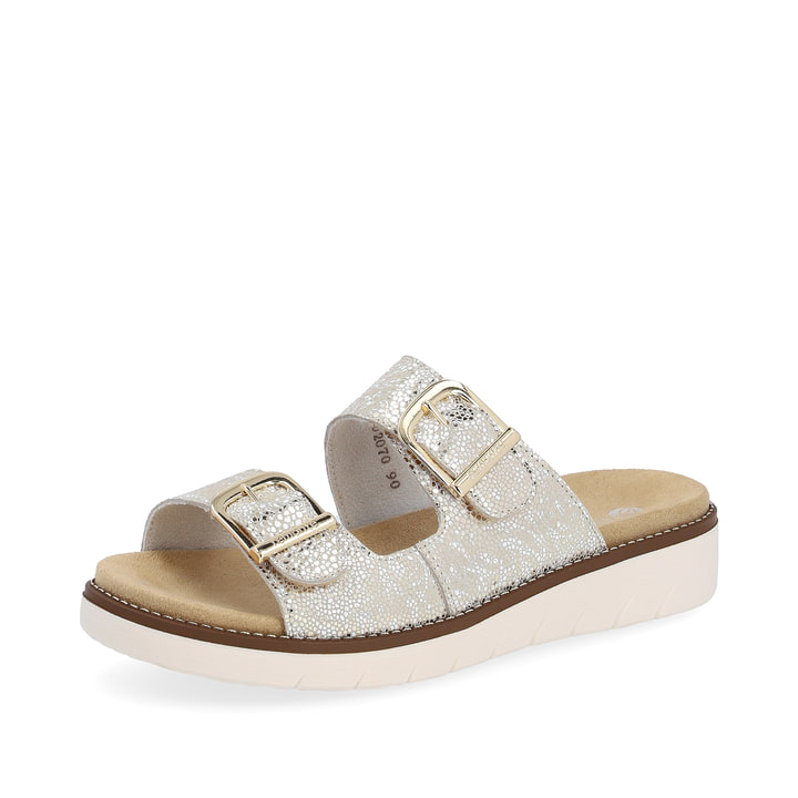 Remonte Artikelnummer D2070-90 remonte Damen Pantoletten metallic Preisnachlass