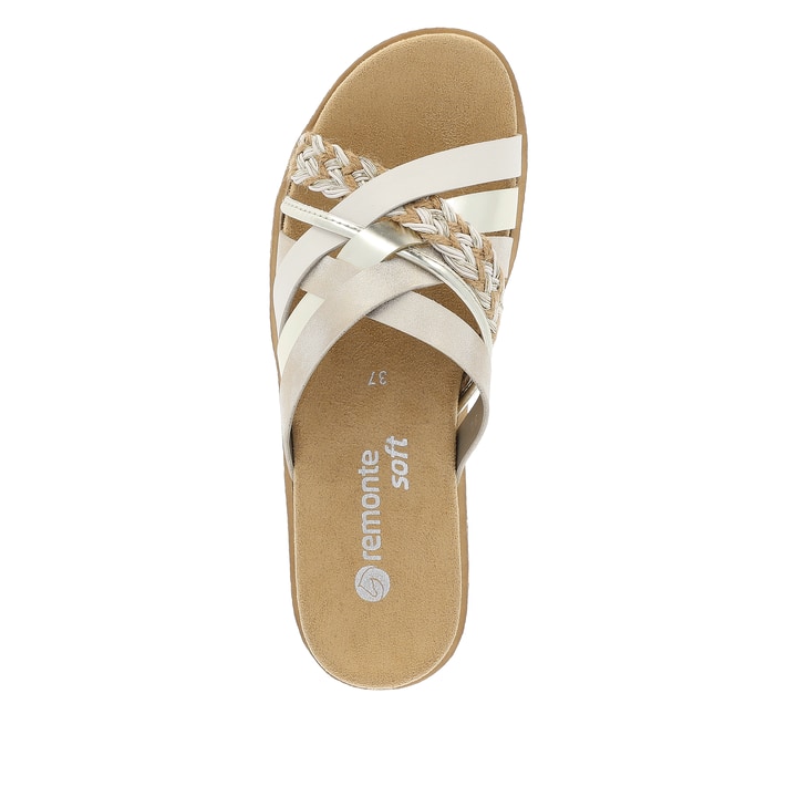 Remonte Artikelnummer D0Q50-90 remonte Damen Pantoletten champagner-metallic Vatertagsangebot