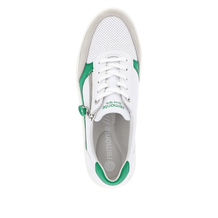 Remonte Artikelnummer D1C00-80 remonte Damen Sneaker smaragdgrün-schneeweiß Sonderangebote