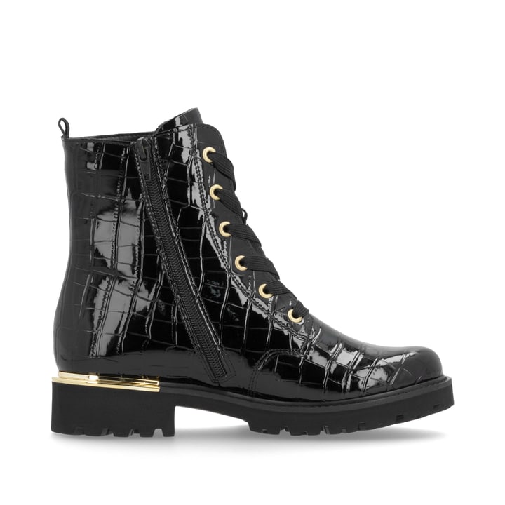Remonte Artikelnummer D8683-00 remonte Damen Schnürstiefel lackschwarz Meist gekauft