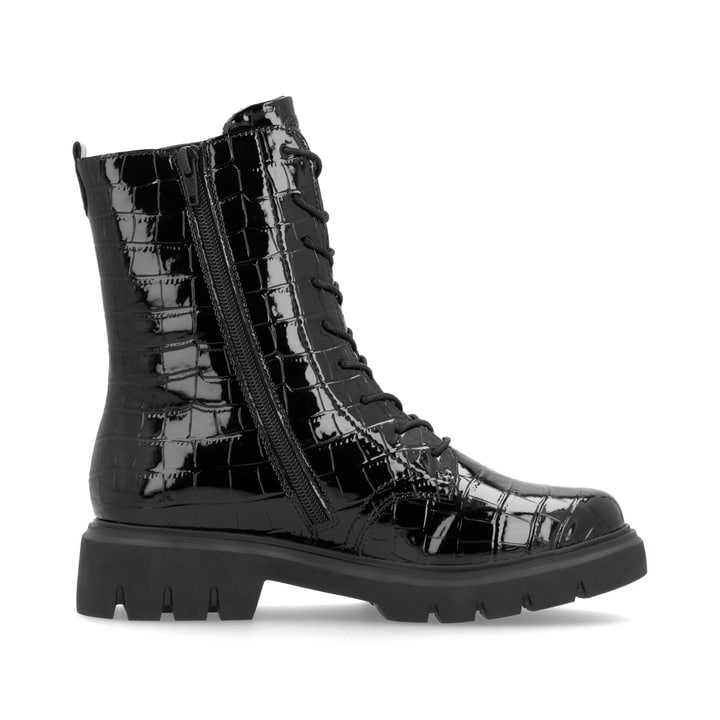 Remonte Artikelnummer D1W72-02 remonte Damen Schnürstiefel glanzschwarz Rabatt