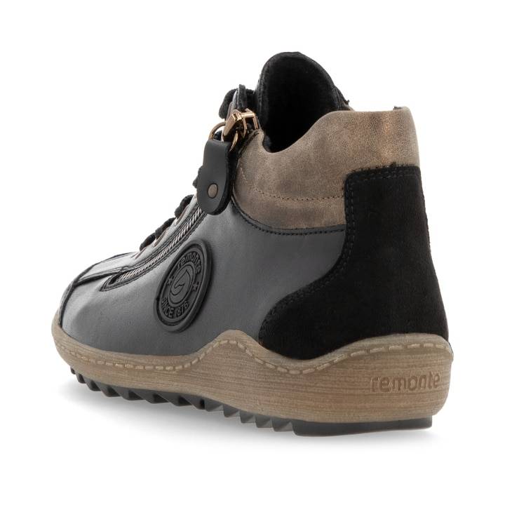 Remonte Artikelnummer R1477-03 remonte Damen Schnürschuhe stahlschwarz Preisnachlass