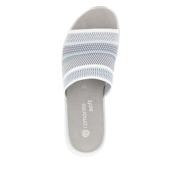 Remonte Artikelnummer D1J54-10 remonte Damen Pantoletten blassblau-reinweiß Exklusive Angebote