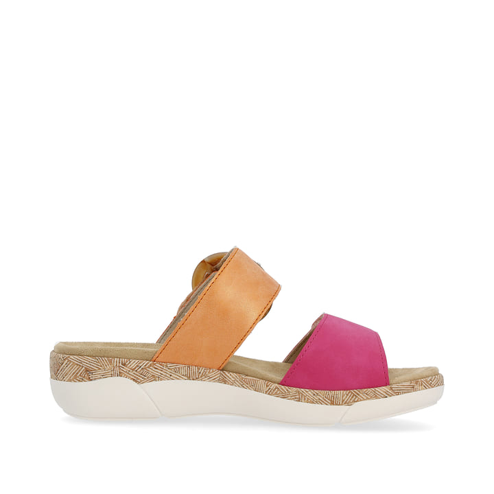 Remonte Artikelnummer R6858-38 remonte Damen Pantoletten apricot-magenta Blitzangebot