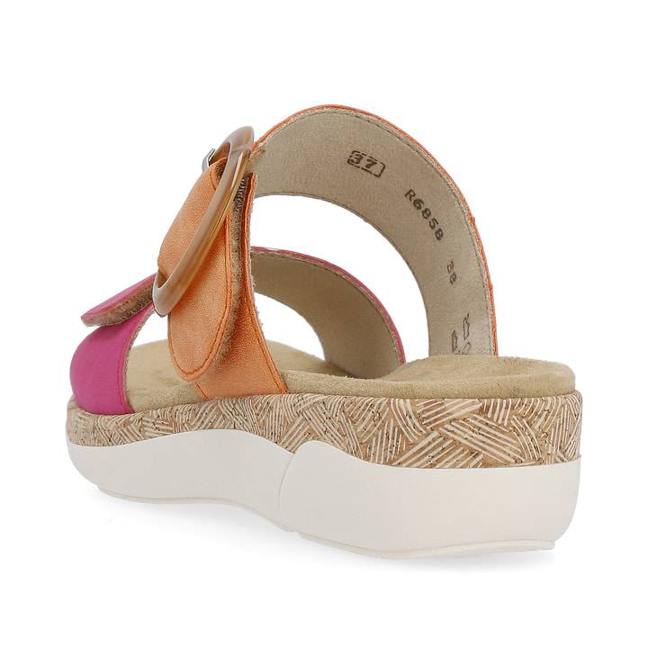 Remonte Artikelnummer R6858-38 remonte Damen Pantoletten apricot-magenta Blitzangebot