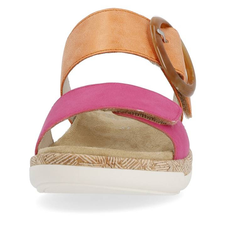 Remonte Artikelnummer R6858-38 remonte Damen Pantoletten apricot-magenta Blitzangebot
