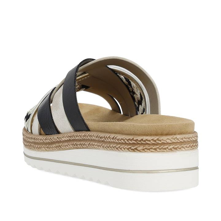 Remonte Artikelnummer D0Q50-02 remonte Damen Pantoletten schwarz-hellbeige Neuheiten