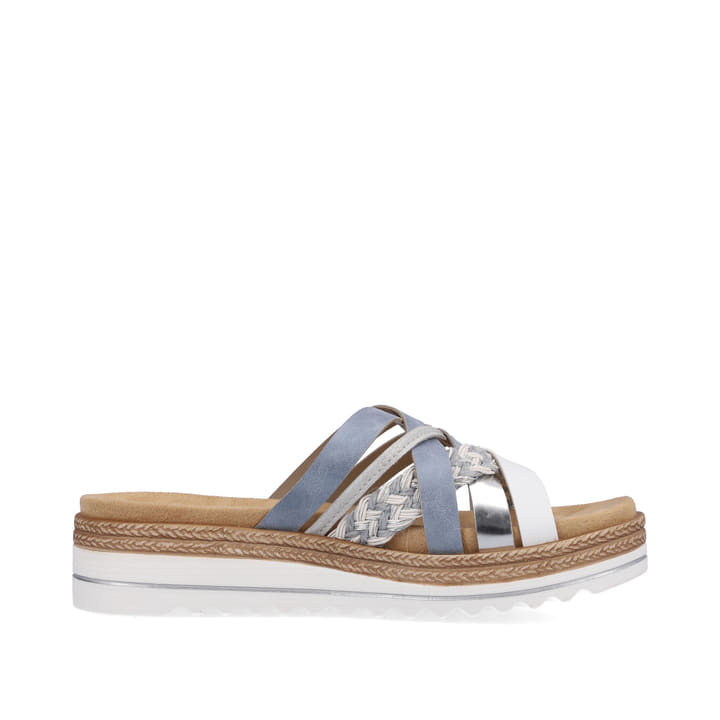 Remonte Artikelnummer D0Q50-12 remonte Damen Pantoletten pastellblau-metallic Kostenlose Rückgabe