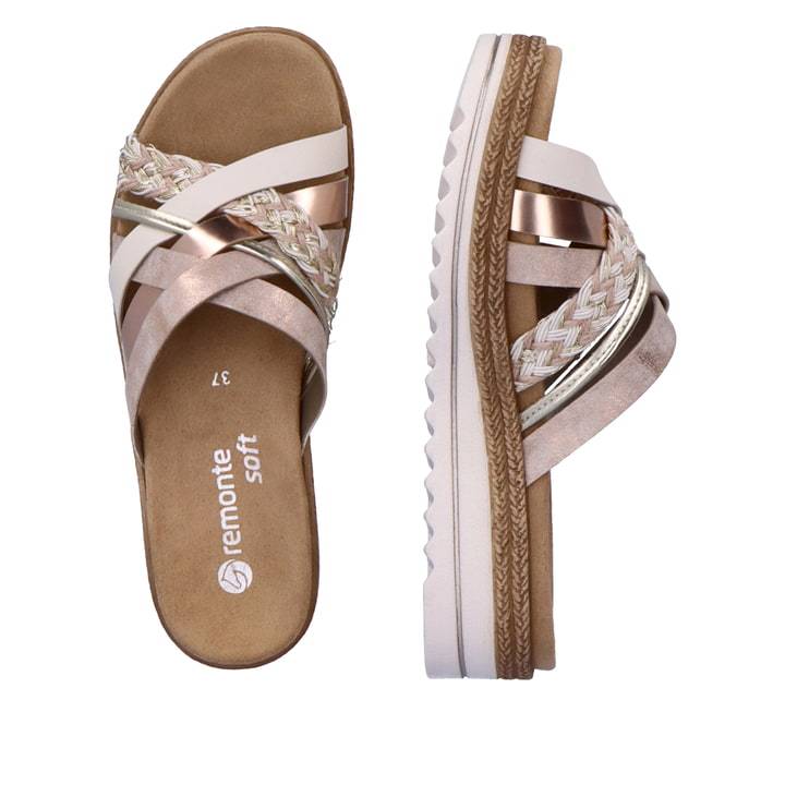 Remonte Artikelnummer D0Q50-31 remonte Damen Pantoletten puderrosa-metallic Bis zu 60% Rabatt