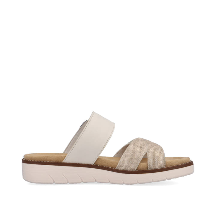 Remonte Artikelnummer D2048-60 remonte Damen Pantoletten beige-metallic Bis zu 65% Rabatt