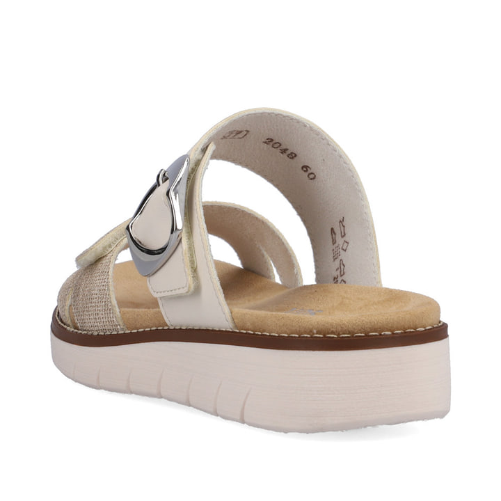 Remonte Artikelnummer D2048-60 remonte Damen Pantoletten beige-metallic Bis zu 65% Rabatt