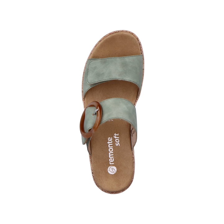 Remonte Artikelnummer R6858-52 remonte Damen Pantoletten grünblau Kostenloser Versand international