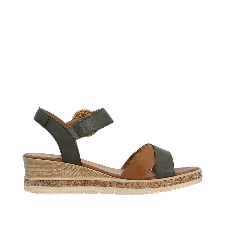 Remonte Artikelnummer D3067-52 remonte Damen Keilsandaletten olivgrün Outlet