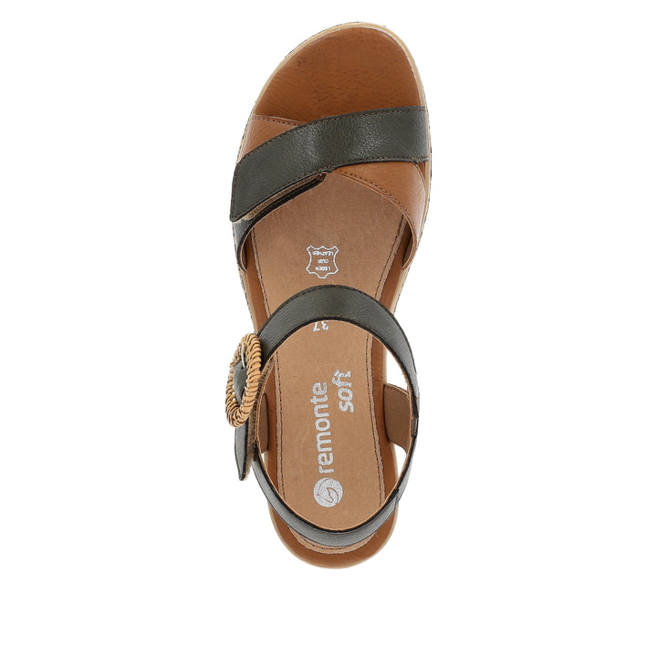 Remonte Artikelnummer D3067-52 remonte Damen Keilsandaletten olivgrün Outlet