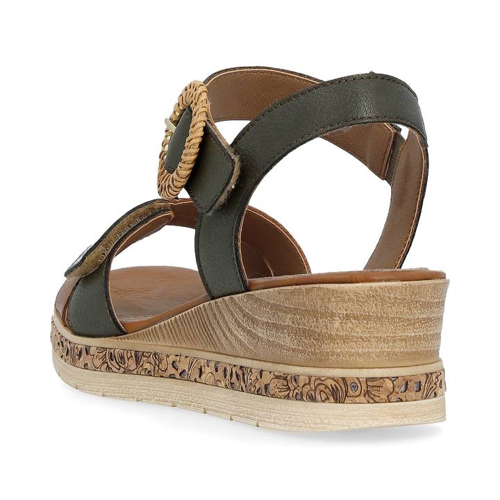 Remonte Artikelnummer D3067-52 remonte Damen Keilsandaletten olivgrün Outlet