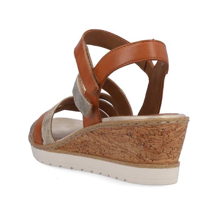 Remonte Artikelnummer R6251-23 remonte Damen Keilsandaletten karamellbraun-metallic Flash Sale