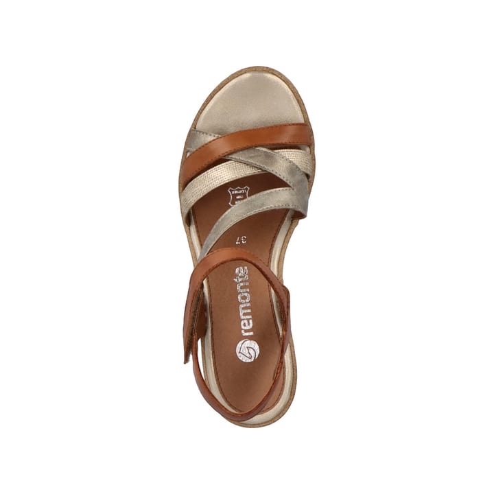 Remonte Artikelnummer R6251-23 remonte Damen Keilsandaletten karamellbraun-metallic Flash Sale