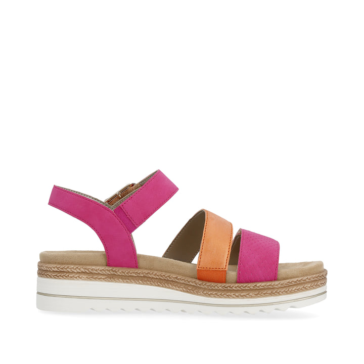 Remonte Artikelnummer D0Q55-31 remonte Damen Riemchensandalen magenta-rostorange Lagerräumung