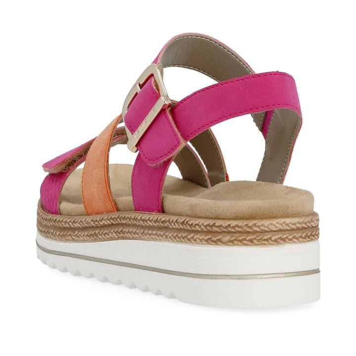 Remonte Artikelnummer D0Q55-31 remonte Damen Riemchensandalen magenta-rostorange Lagerräumung