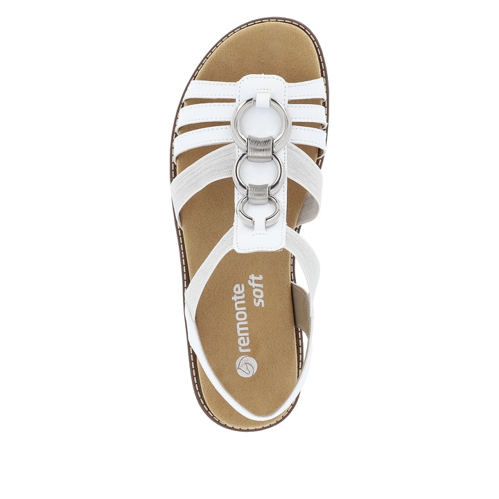 Remonte Artikelnummer D2073-80 remonte Damen Riemchensandalen edelweiß-silber Neuheiten