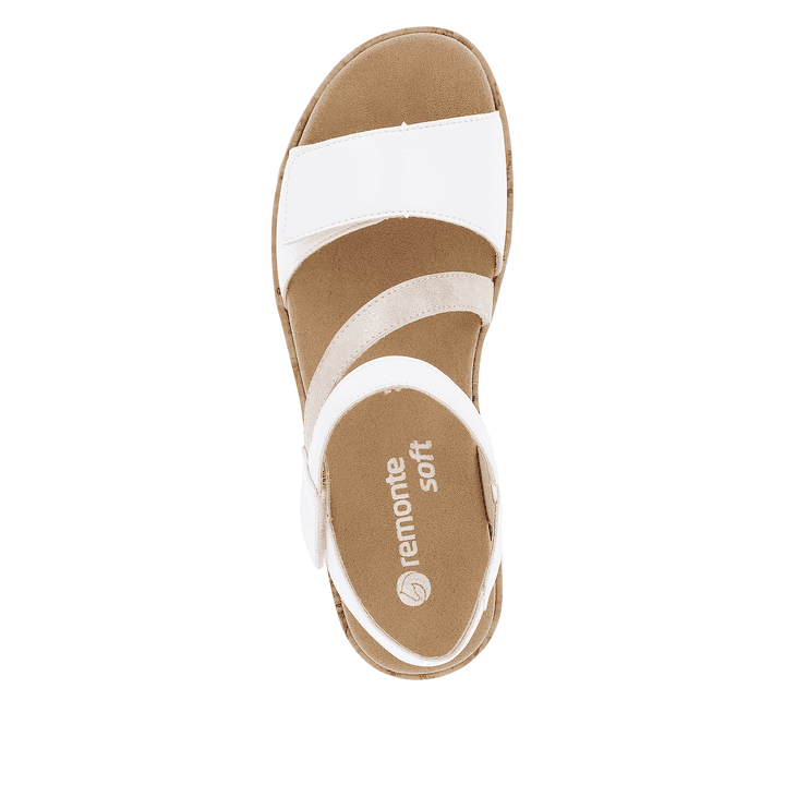 Remonte Artikelnummer R6860-80 remonte Damen Riemchensandalen sternenweiß-metallicrosé Saisonale Angebote