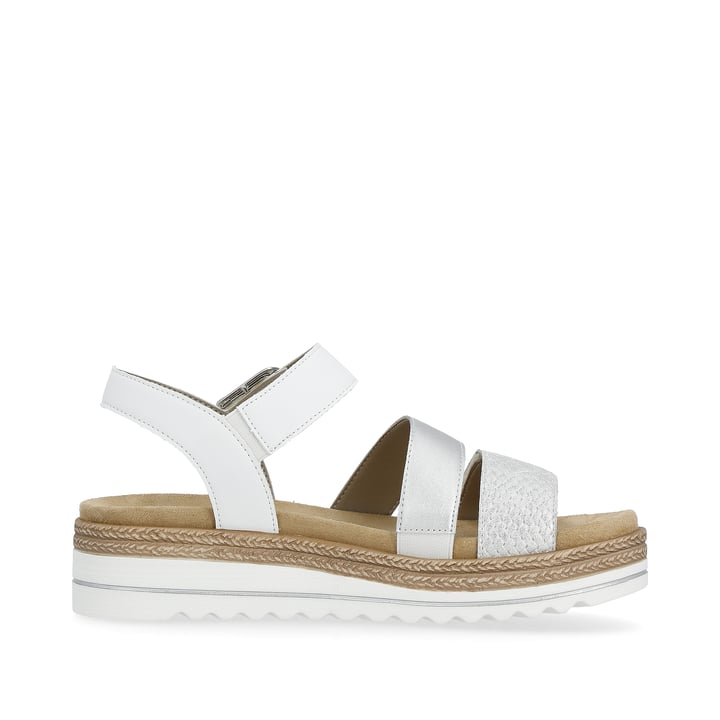Remonte Artikelnummer D0Q55-90 remonte Damen Riemchensandalen silber-perlweiß Räumungsverkauf