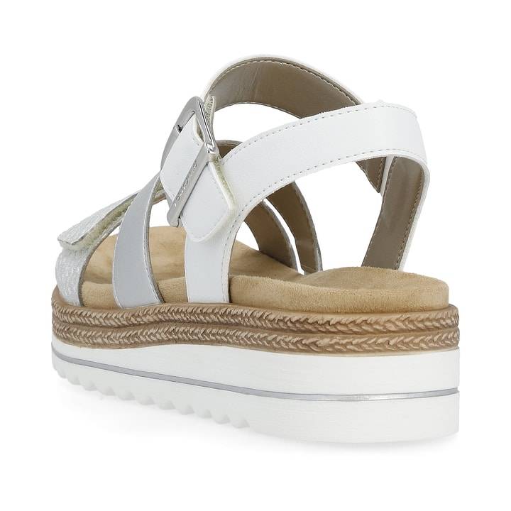 Remonte Artikelnummer D0Q55-90 remonte Damen Riemchensandalen silber-perlweiß Räumungsverkauf