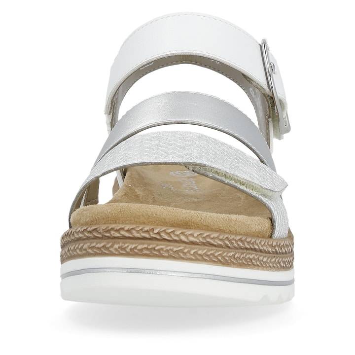 Remonte Artikelnummer D0Q55-90 remonte Damen Riemchensandalen silber-perlweiß Räumungsverkauf