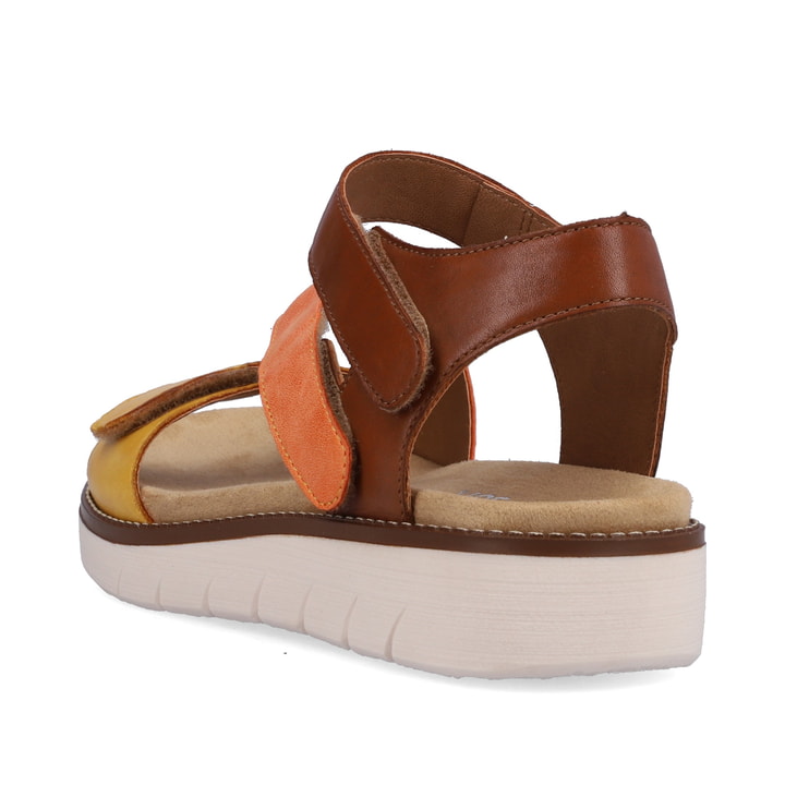 Remonte Artikelnummer D2050-25 remonte Damen Riemchensandalen braun-orange-gelb Kauf eins, bekomm eins gratis