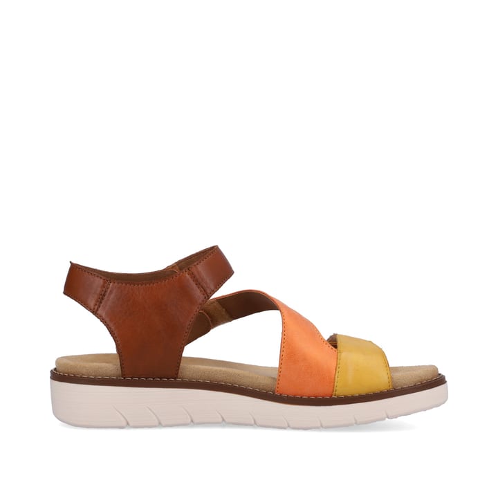 Remonte Artikelnummer D2050-25 remonte Damen Riemchensandalen braun-orange-gelb Kauf eins, bekomm eins gratis