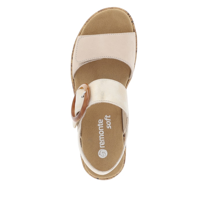 Remonte Artikelnummer R6853-61 remonte Damen Riemchensandalen lehmbeige-altweiß Tägliche Deals