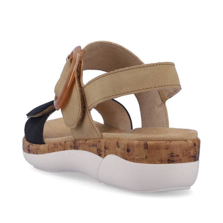 Remonte Artikelnummer R6853-60 remonte Damen Riemchensandalen sandbeige-stahlblau Wochenangebot
