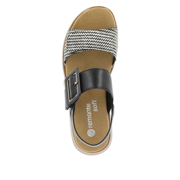 Remonte Artikelnummer D1J53-02 remonte Damen Riemchensandalen tiefschwarz-gestreift Kostenlose Rückgabe