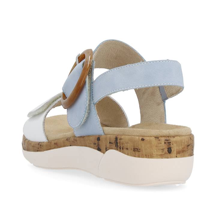 Remonte Artikelnummer R6853-10 remonte Damen Riemchensandalen babyblau-kristallweiß Neueste Stile